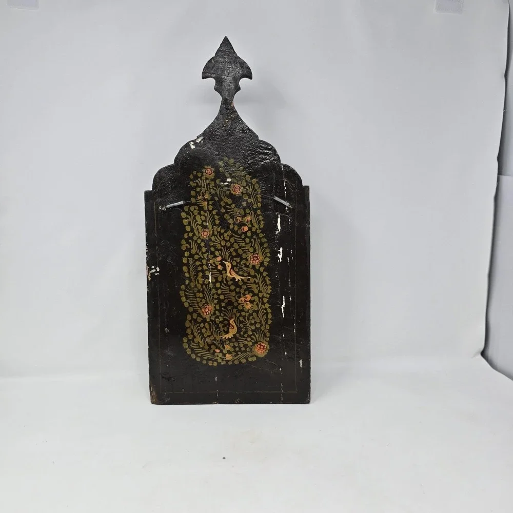 ANTIQUE INDO PERSIAN HAND PAINTED PAPIER MACHE ISLAMIC WALL ART 7